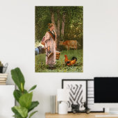 Die Milchmädchen von Winslow Homer Poster (Heimbüro)