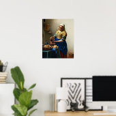 Die Milchmagd, beliebtes Gemälde, Poster (Heimbüro)