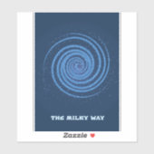 Die Milchstraße Aufkleber (Blatt)