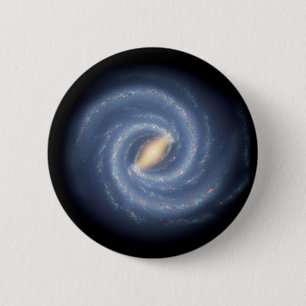 Die Milchstraße-Galaxie-Raum NASA Button