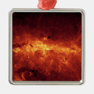 Die Milchstraßemitte aglow mit Staub Silbernes Ornament