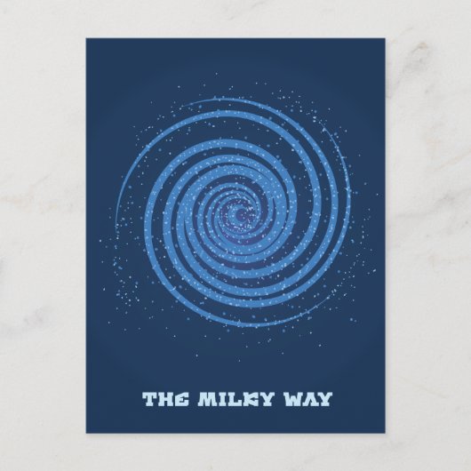 Die Milchstraßen-Galaxie Postkarte (Vorderseite)