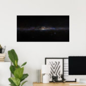 Die Milchstraßengalaxie, wie sie im Himmel der Erd Poster (Heimbüro)