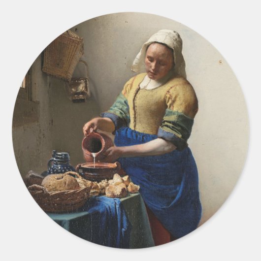 DIE MILKMAID RUNDER AUFKLEBER (Vorderseite)