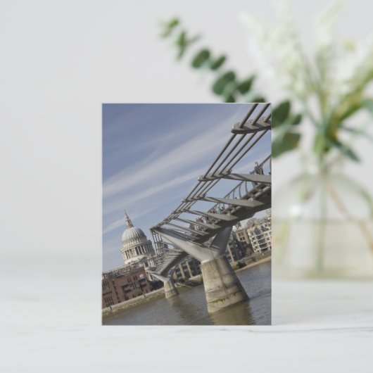 Die Millenium-Brücke Postkarte (Stehend Vorderseite)