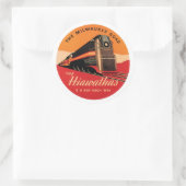 Die Milwaukee Road Runder Aufkleber (Tasche)