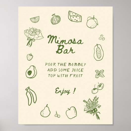 Die Mimosa-Bar Poster (Vorne)