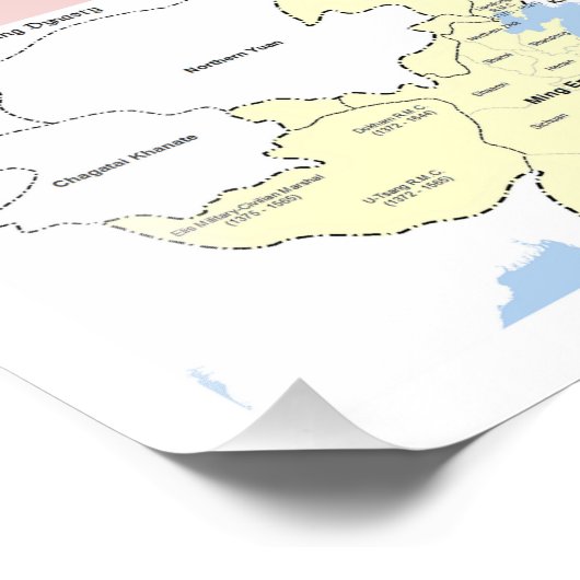 Die Ming-Dynastie Fotodruck (Ecke)