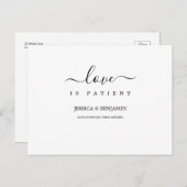 Die minimale Liebe ist der Patient aufgeschoben Postkarte (Vorne/Hinten)