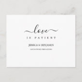 Die minimale Liebe ist der Patient aufgeschoben Postkarte (Vorderseite)