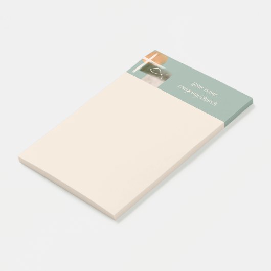 Die minimalistische Kunst der Erde Post-it Klebezettel (angewinkelt)