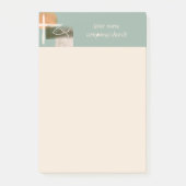 Die minimalistische Kunst der Erde Post-it Klebezettel (Vorderseite)