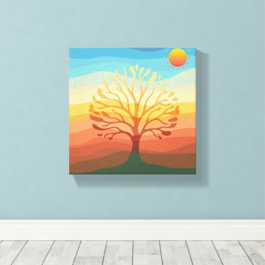 Die minimalistische Leinwand des Naturspektrums (Insitu (Holzboden))