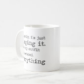 Die Minimalistische Sprichwort-Tasse, die gerade Kaffeetasse (Vorderseite Links)