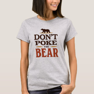 Die Minimalistische Typografie des Bären nicht abs T-Shirt