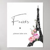 Die minimalistischen Favoriten von Black Pink Pari Poster (Vorne)