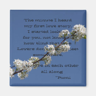 Die Minute hörte ich meine erste Liebegeschichte Magnet