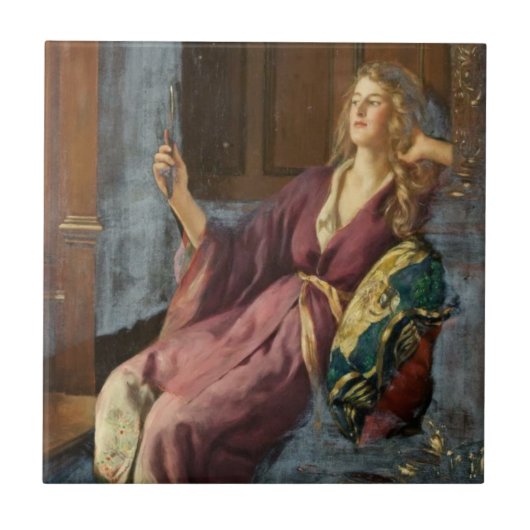 Die Minx (von John Collier) Fliese (Vorderseite)