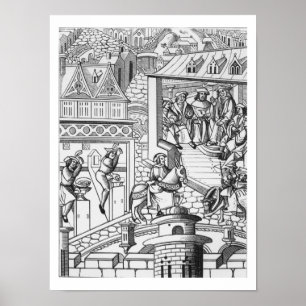 Die Minze, nach einem Holzschnitt in 'De Poster