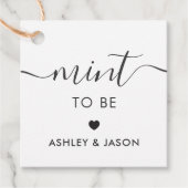 Die Minze, zum der Geschenk-Umbau, Wedding zu sein Geschenkanhänger (Vorderseite)