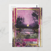 Die Mischmedienkollektion des Mondeiches Postkarte (Vorne/Hinten)