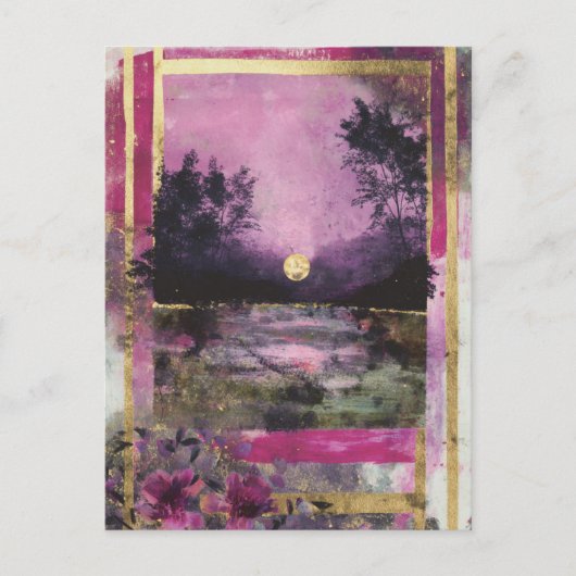 Die Mischmedienkollektion des Mondeiches Postkarte (Vorderseite)