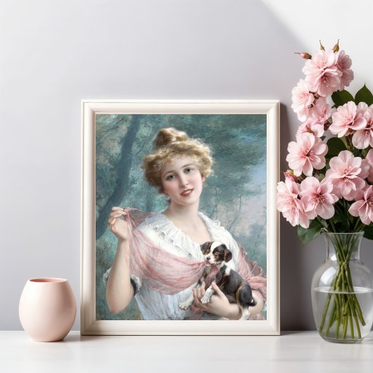 Die Mischous-Welpe von Emile Vernon Fotodruck