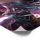 Die Mischung aus Technologie und Leben Poster (Ecke)