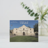 Die Mission von Alamo in San Antonio Texas Postkarte (Stehend Vorderseite)