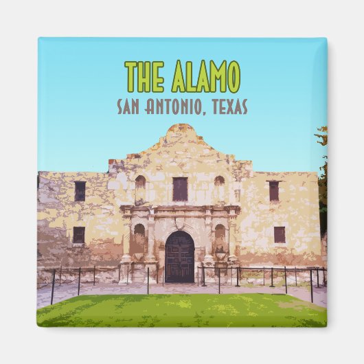 Die Mission von Alamo San Antonio Texas Magnet (Vorne)