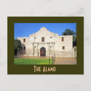 Die Mission von Alamo, San Antonio, Texas, USA Postkarte