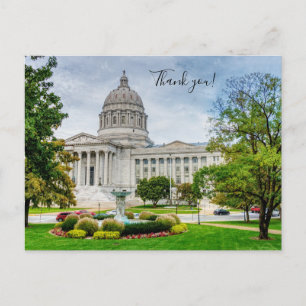 Die Missouri-Hauptstadt danke Ihnen Postcard Postkarte