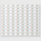 Die mit der Geburtstagspartei Geschenkpapier (Flach)