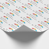 Die mit der Geburtstagspartei Geschenkpapier (Ecke)