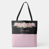 Die Mit Monogramm Tote-Tasche von Rosa Tasche (Vorderseite)