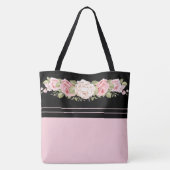 Die Mit Monogramm Tote-Tasche von Rosa Tasche (Rückseite)