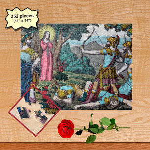 Die mit Pfeilen erschossene hl. Philomena Puzzle