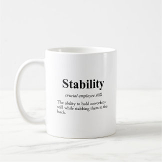Die Mitarbeiterstabilität ist ein wichtiger Maßsta Kaffeetasse
