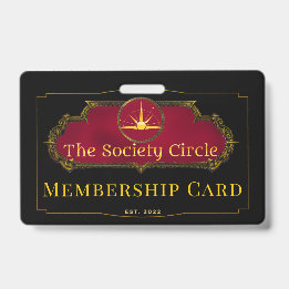 Die Mitgliedschafts-Karten-ID von The Society Circ Ausweis