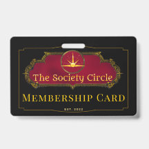 Die Mitgliedschafts-Karten-ID von The Society Circ
