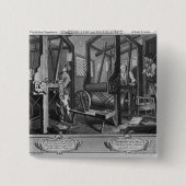 Die Mit'Lehrlinge an ihren Webstühlen Button (Vorderseite)