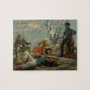 Die MittagsErholung (Yarning Seeleute), 1906 (Öl Puzzle