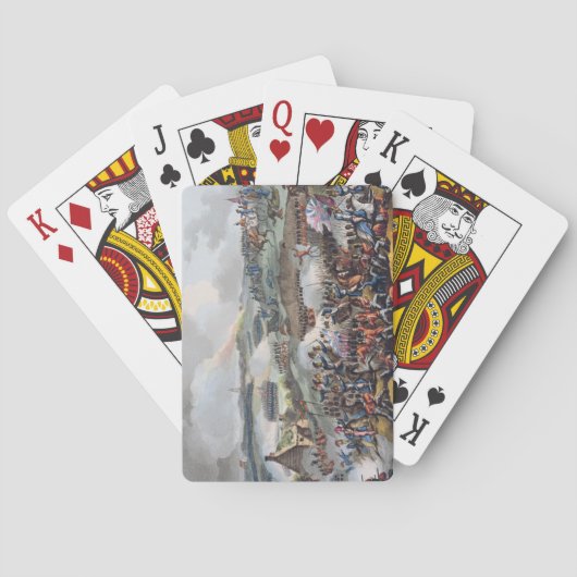 Die Mitte der britischen Armee in der Aktion am Ba Spielkarten (Rückseite)