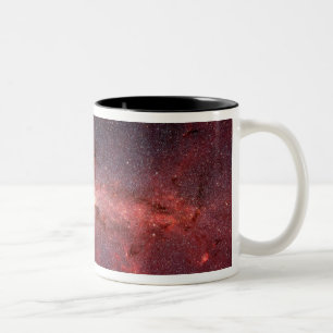 Die Mitte der Milchstraße-Galaxie Zweifarbige Tasse