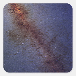 Die Mitte unserer Milchstraße-Galaxie Quadratischer Aufkleber