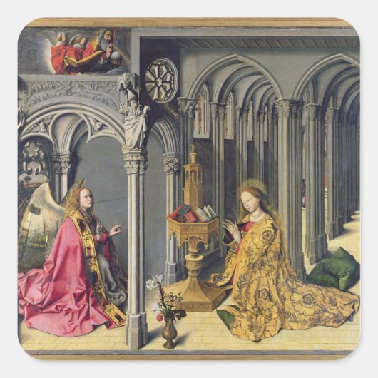 Die Mitteilung, c.1445 Quadratischer Aufkleber (Vorderseite)