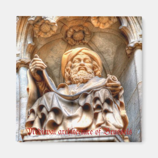 Die mittelalterliche Architektur des Grand Place i Magnet (Vorne)