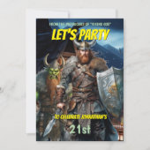 Die mittelalterliche Fantasy-Schifffahrt "Viking t Einladung (Vorderseite)