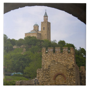 Die mittelalterliche Festung von Tsarevets Fliese