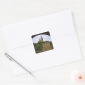 Die mittelalterliche Festung von Tsarevets Quadratischer Aufkleber (Umschlag)